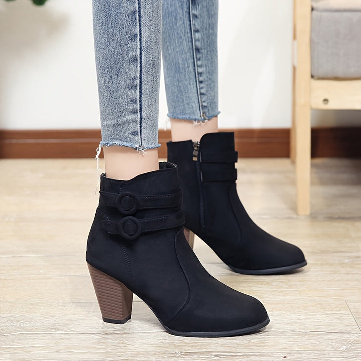 Amara Block Heel Ankle Boots – Style with a Soft Step