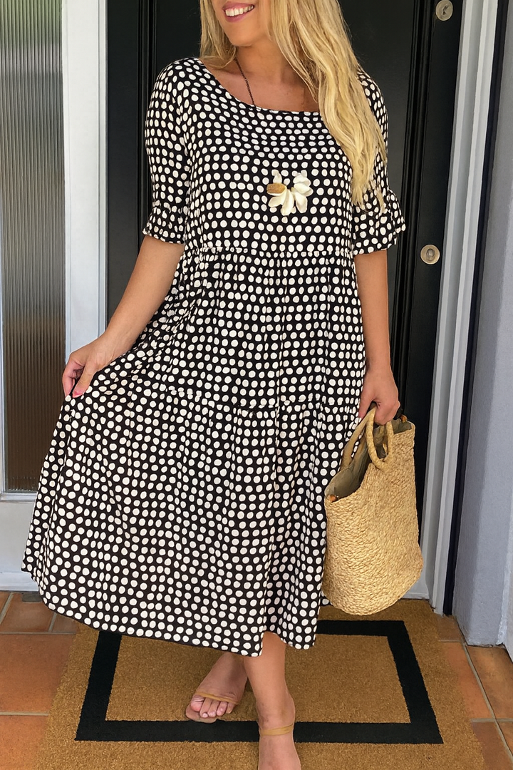 Irene | Short Sleeve Midi Dress