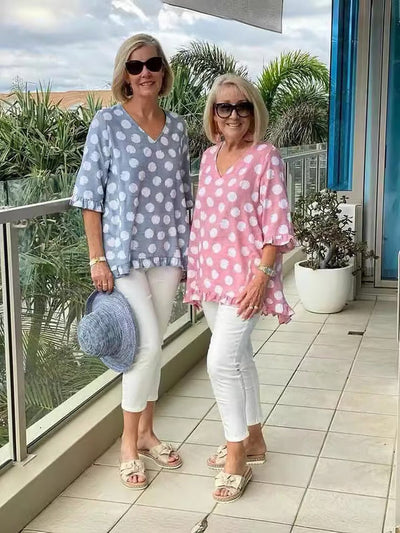Emily™ | Chic V-Neck Blouse