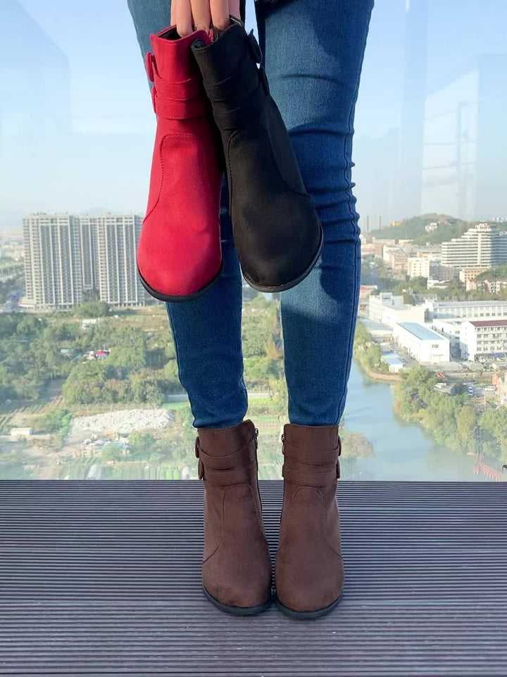 Amara Block Heel Ankle Boots – Style with a Soft Step