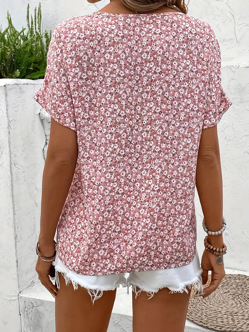 Verna - Chic Floral Print Blouse