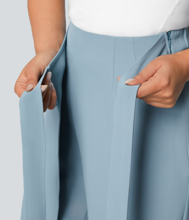 Cara | High-Waisted Pants with Elegant Wrap Design