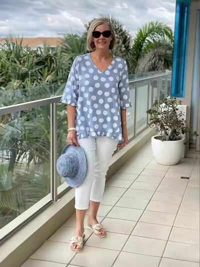 Emily™ | Chic V-Neck Blouse