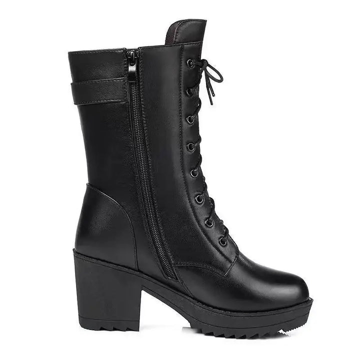 Siena Winter Lace-Up Boots – Warmth Meets Confidence