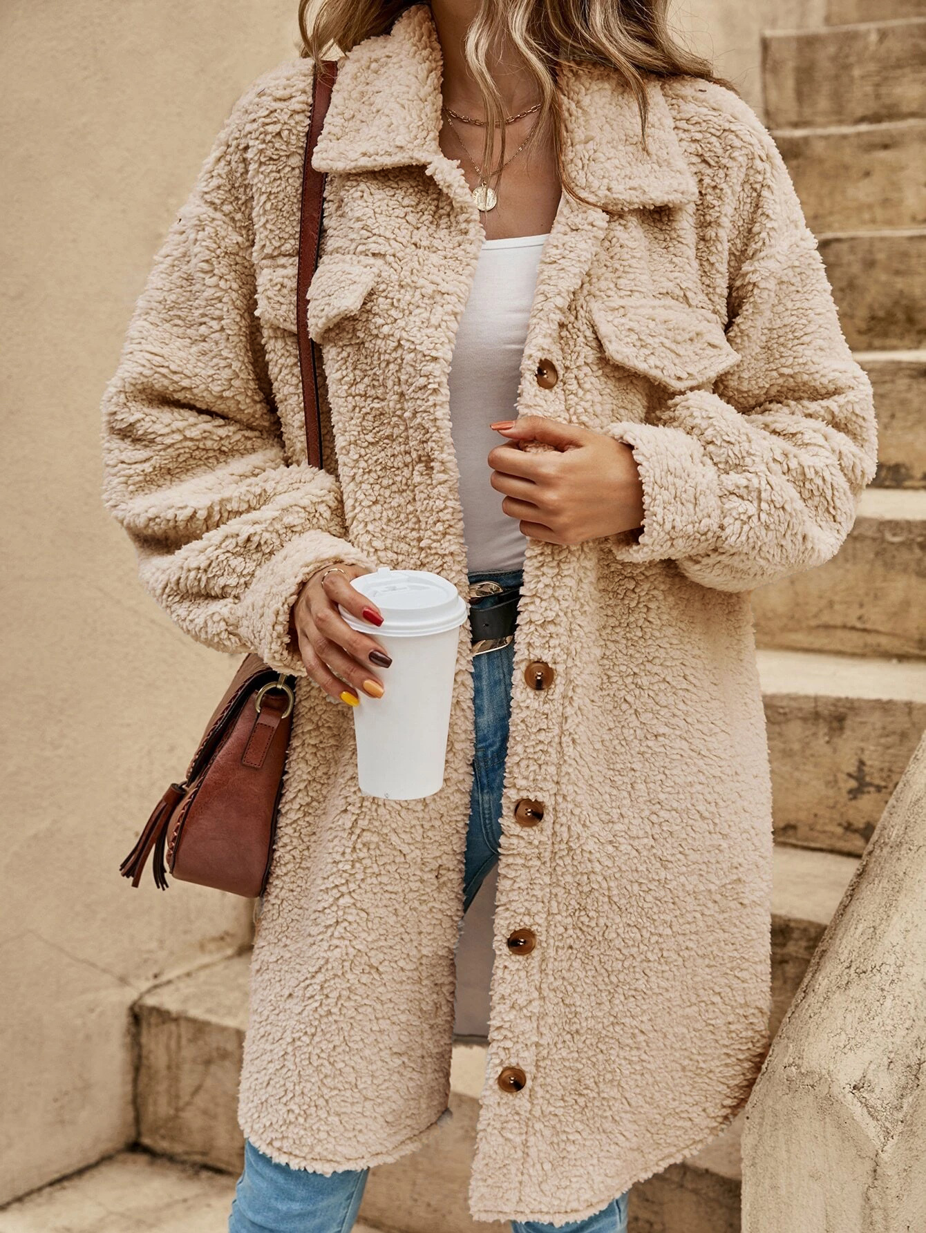 Emily - Plush Teddy Coat