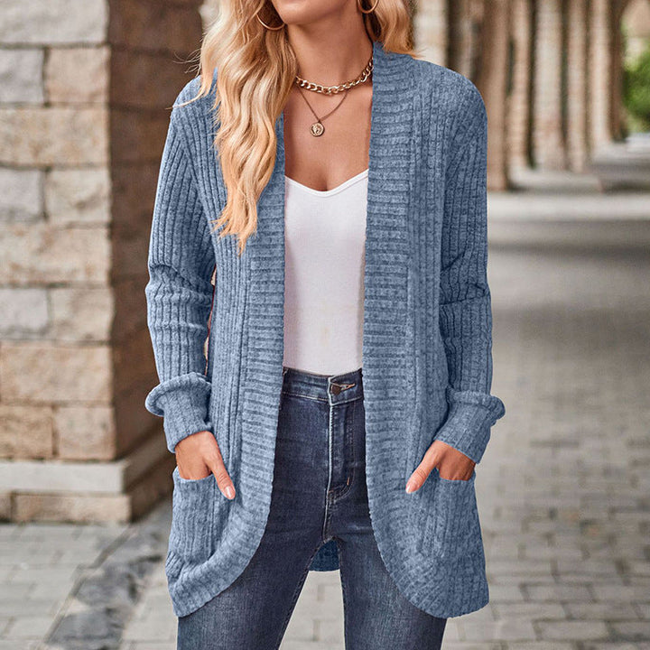 LUCILLE™ - Cozy Lightweight Long-Sleeve Open Front Cardigan