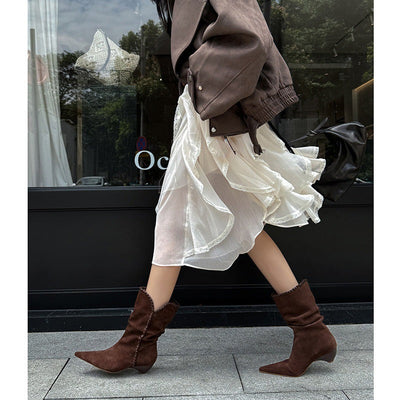 SLOUCHY POINTED BOOTS