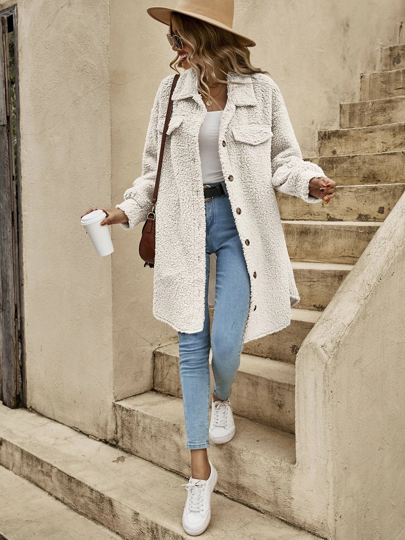 Emily - Plush Teddy Coat