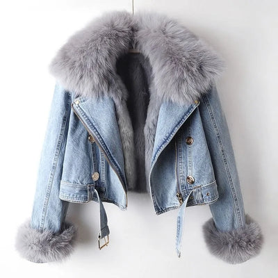 Chloe - Cropped Denim Jacket