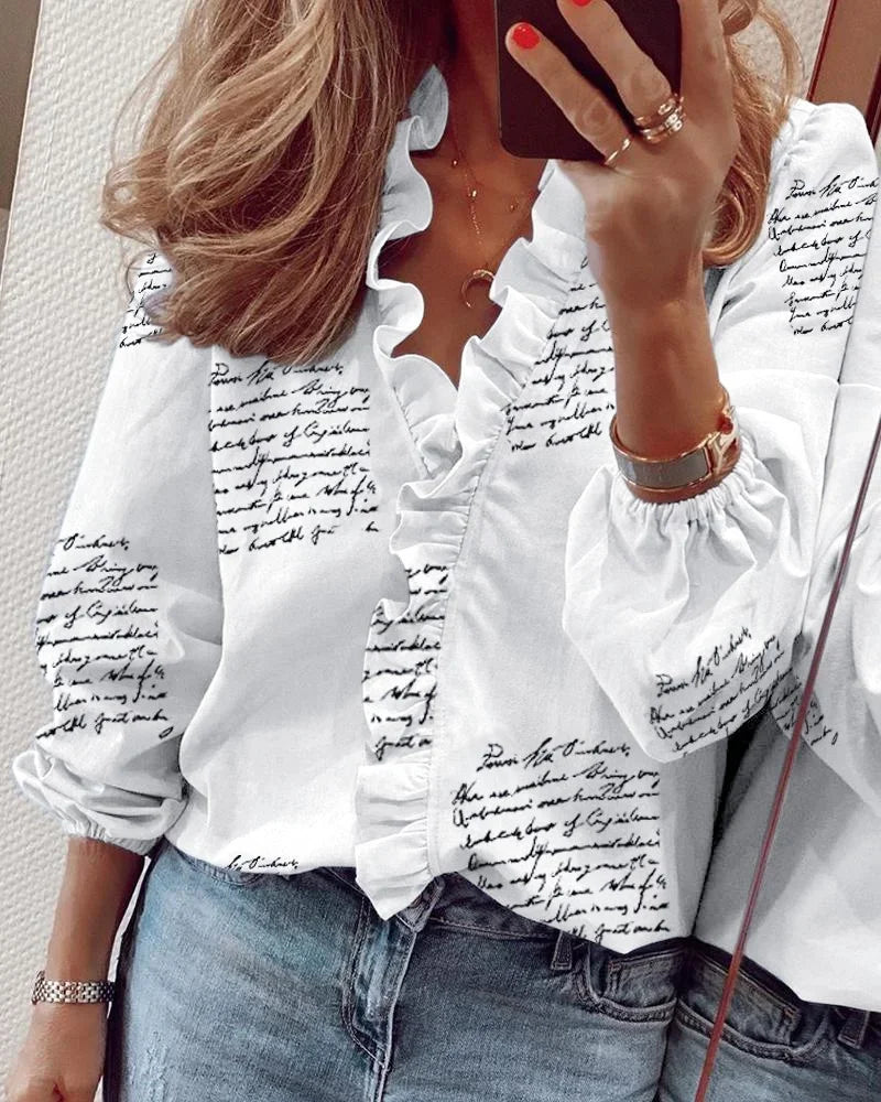 Sophie - Enola™ | Playful Ruffled Feminine Blouse