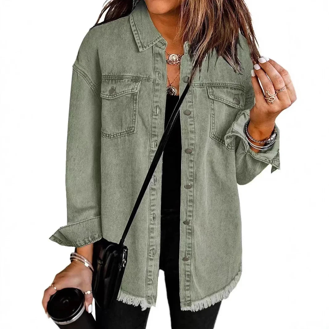 Sophia - Denim Shirt Jacket