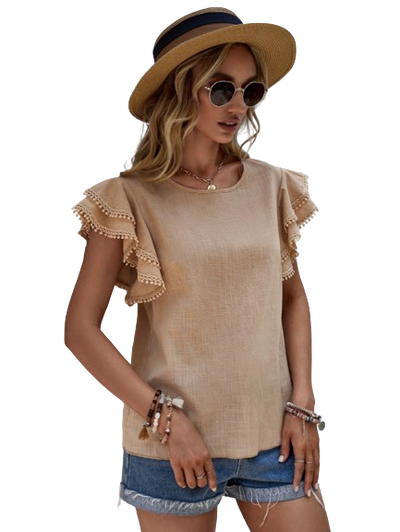 Samantha - Chic Linen Blouse