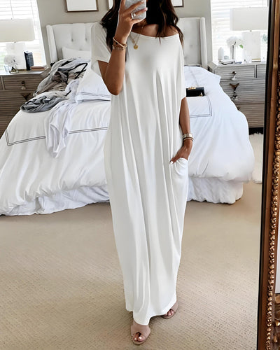 Aureline™ | Relaxed Off-Shoulder Dress