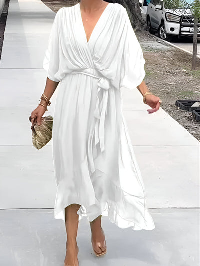 Claire™ | Tie-Waist Midi Dress