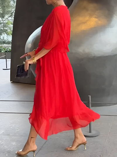 Claire™ | Tie-Waist Midi Dress (kopie)